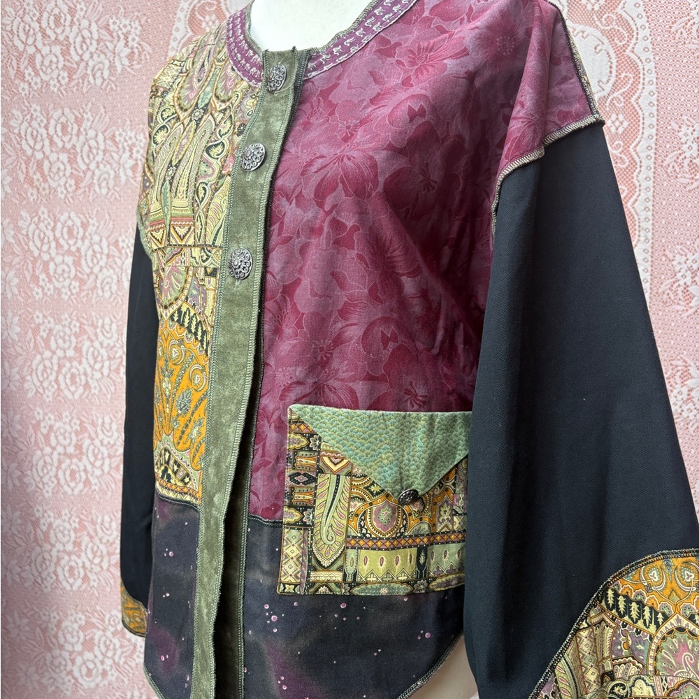 Handcrafted Boho Patchwork Jacket | Artisan Statement